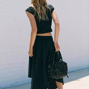 FREE PEOPLE Annette Tee Skirt Set